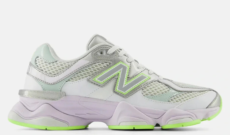 New Balance 9060 White 'Silver Metalic Taro'